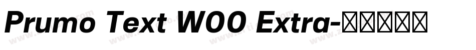 Prumo Text W00 Extra字体转换